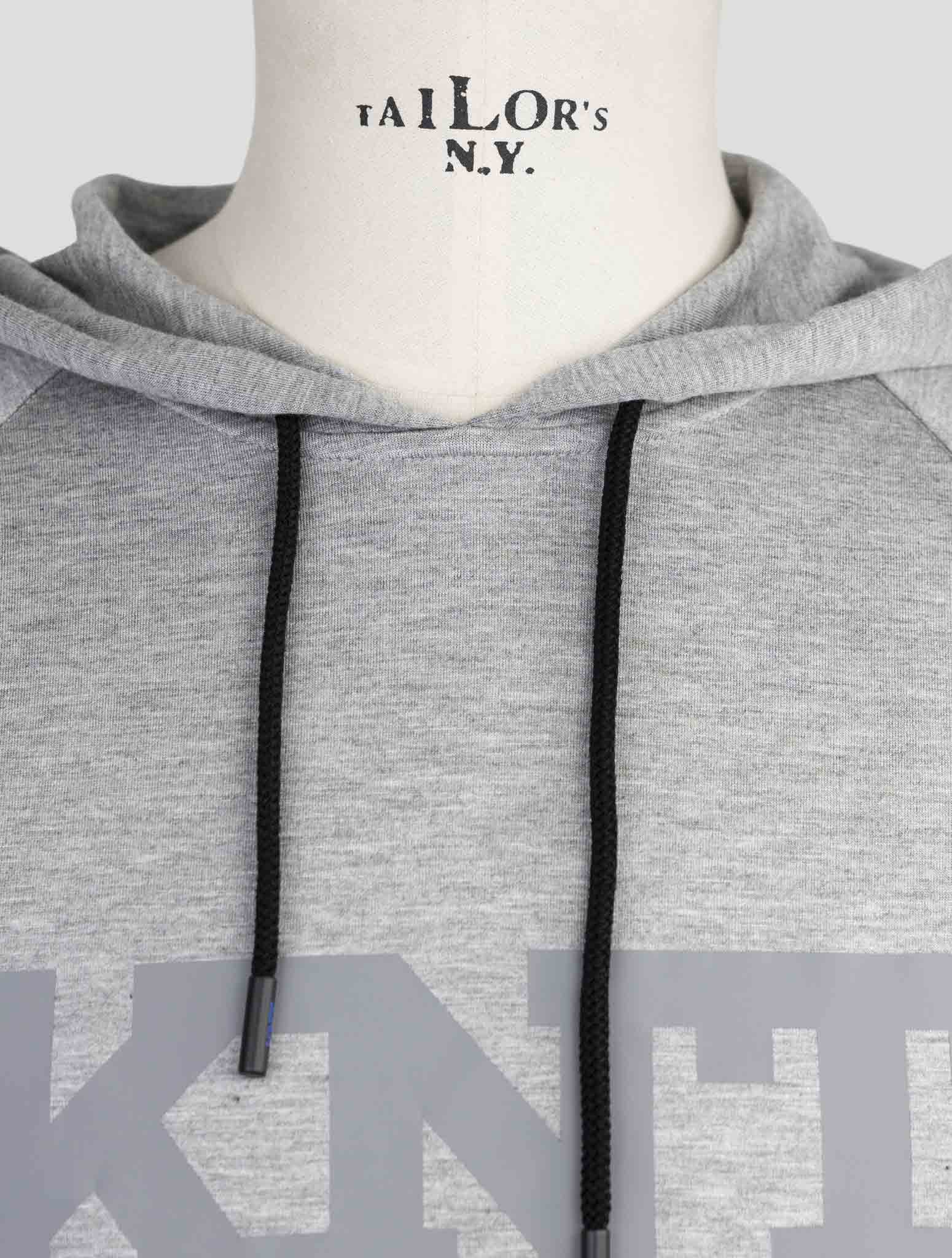 Kiton Knt Gray Viscose Ea Sweater Hoodie