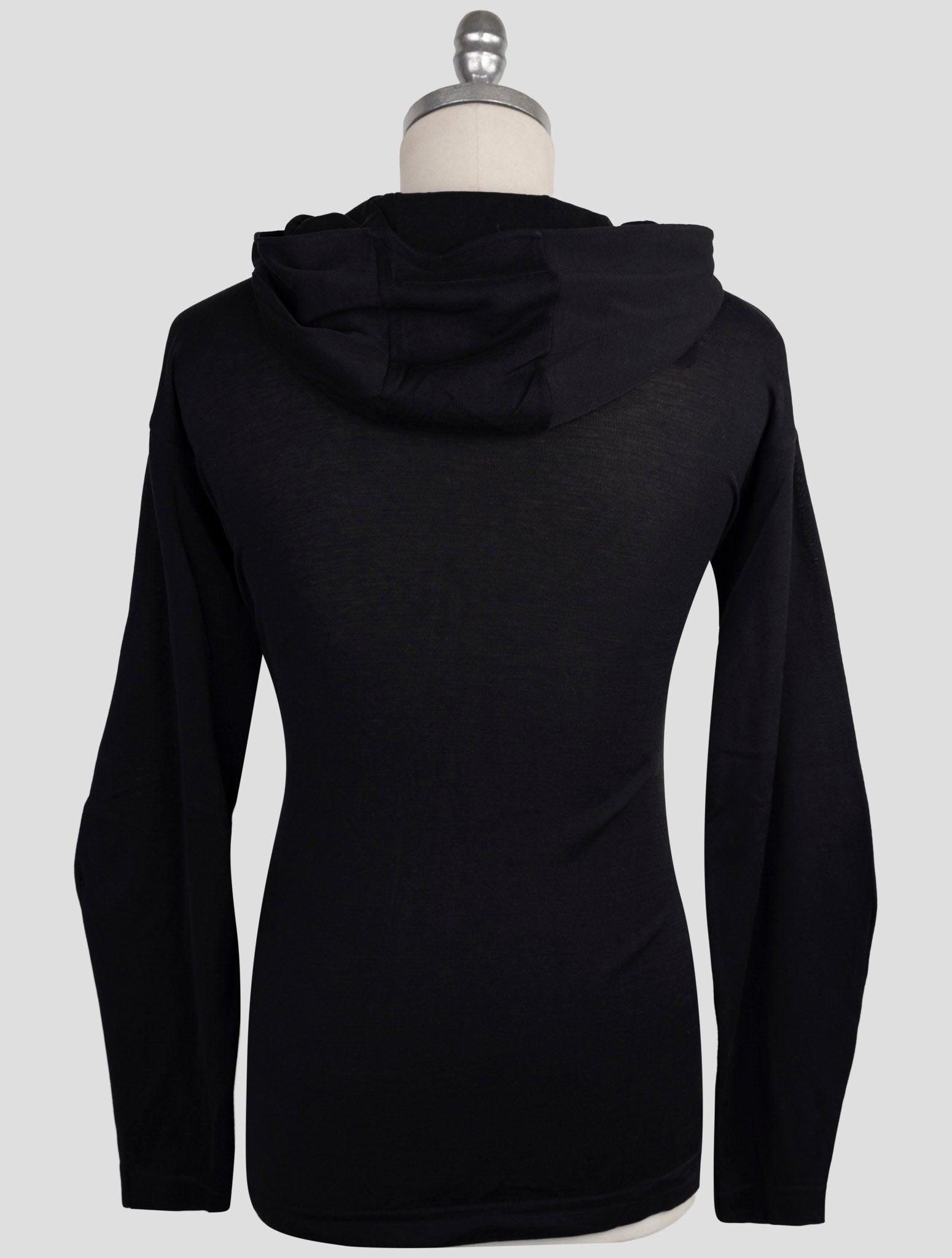 Kiton Knt Black Cotton Sweater Full Zip