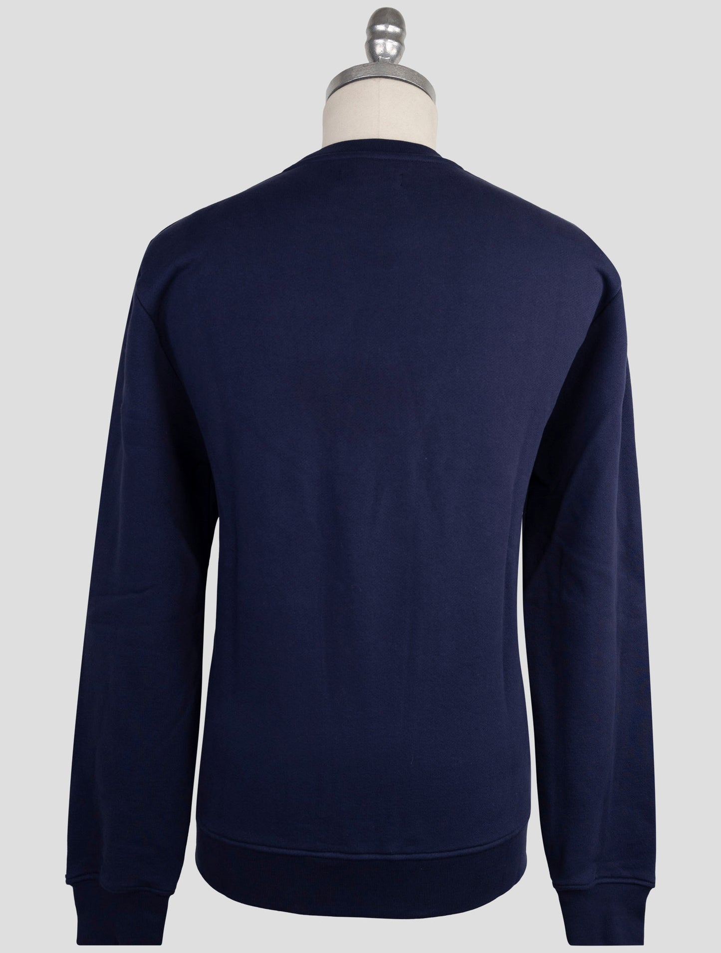 Kiton Knt Blue Cotton Sweater Crewneck