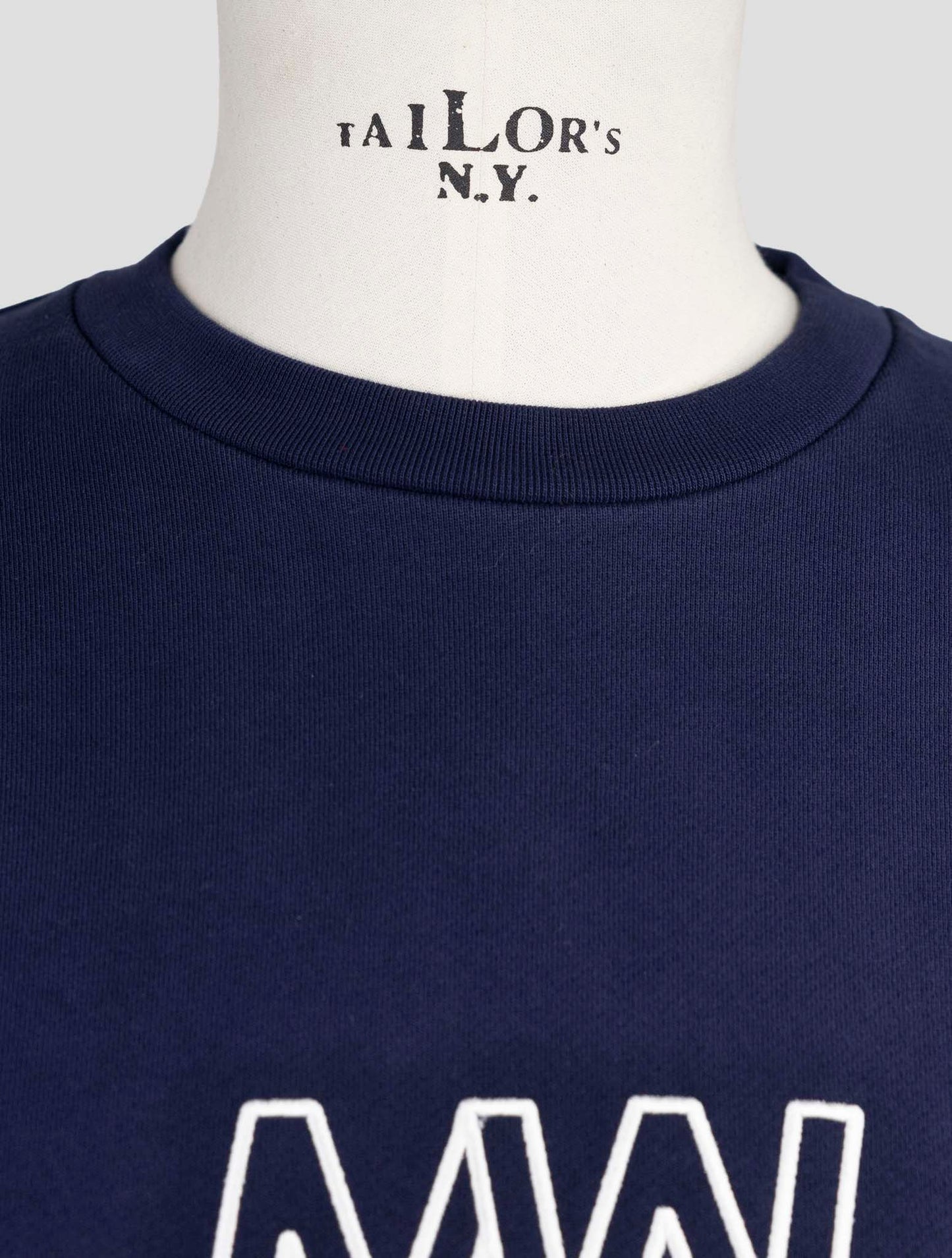 Kiton Knt Blue Cotton Sweater Crewneck