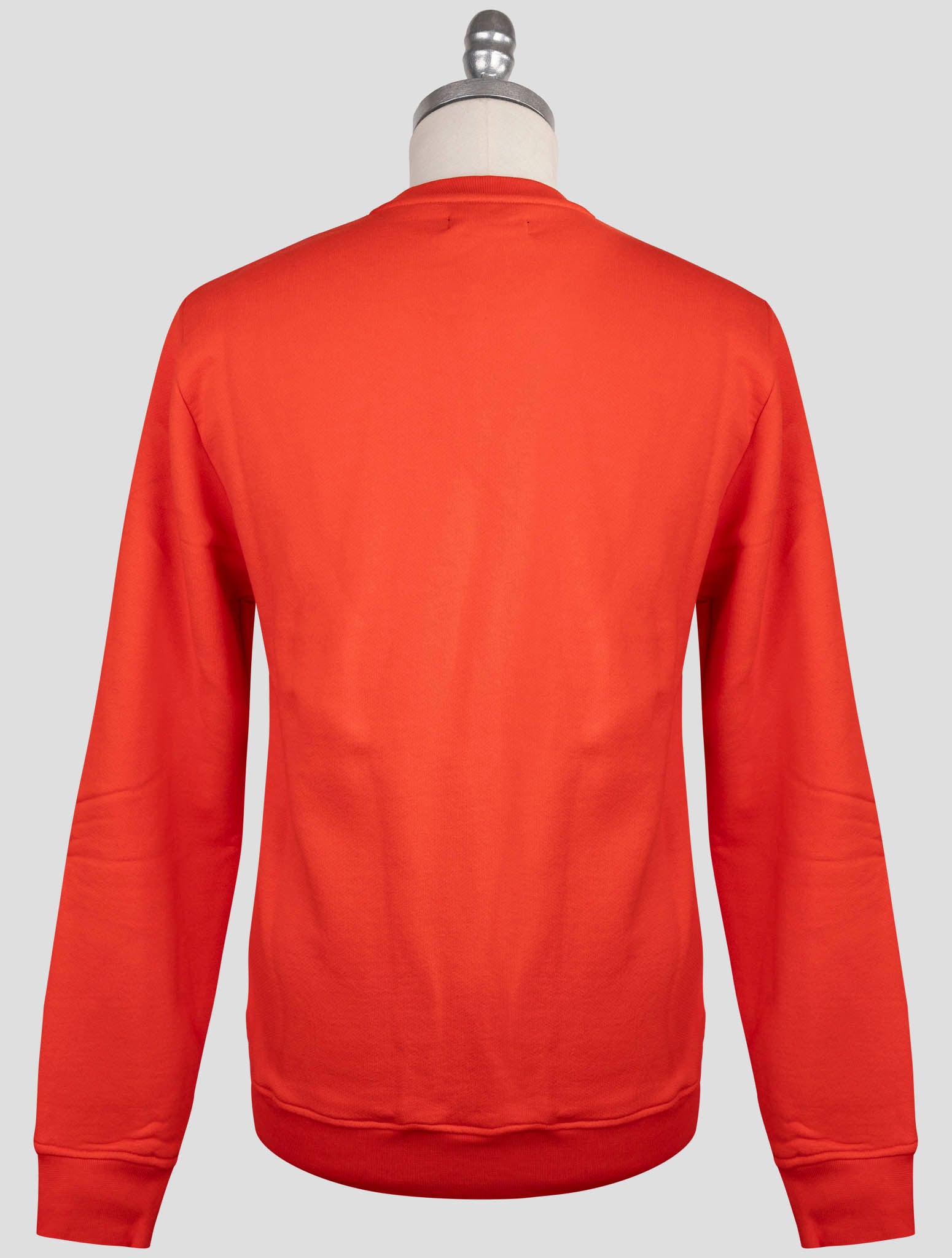 Kiton Knt Red Cotton Sweater Crewneck