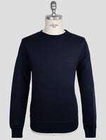 Kiton Knt Blue Viscose Ea Sweater Crewneck