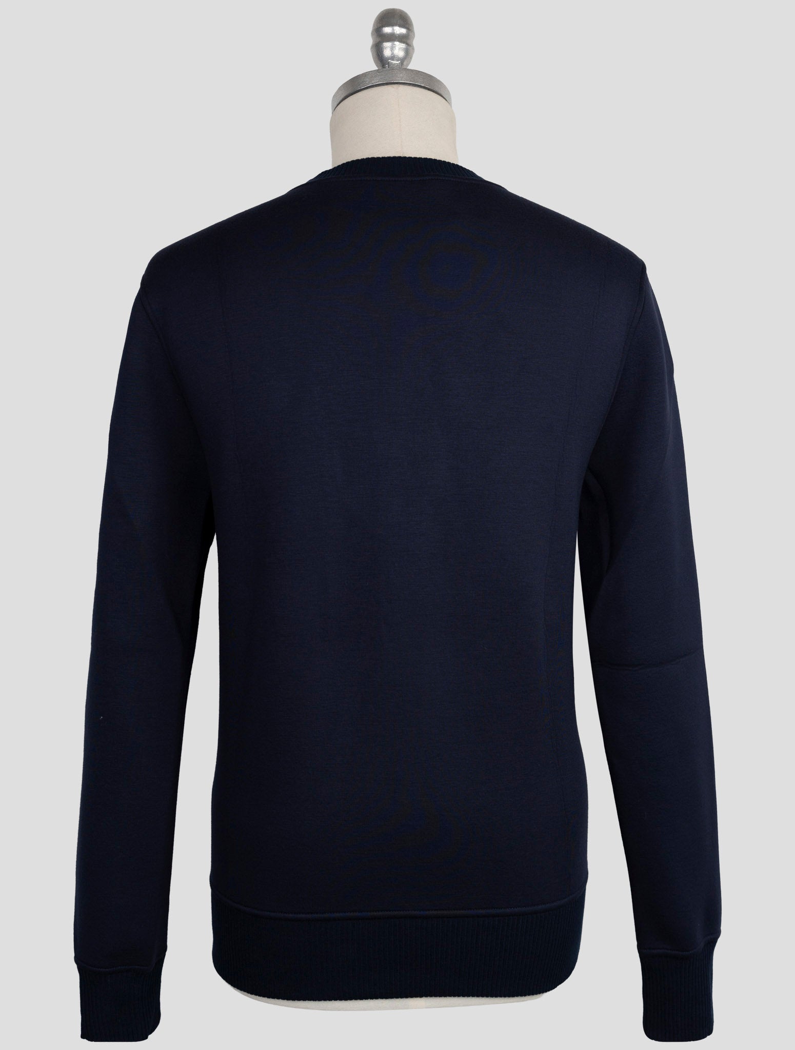 Kiton Knt Blue Viscose Ea Sweater Crewneck