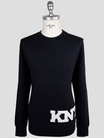 Kiton Knt Blue Cotton Sweater Crewneck