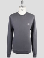 Kiton Knt Gray Cotton Sweater Crewneck