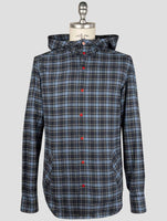 Kiton Blue Cotton Shirt Mariano
