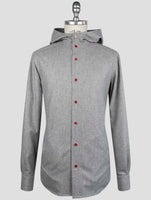 Kiton Gray Virgin Wool Shirt Mariano
