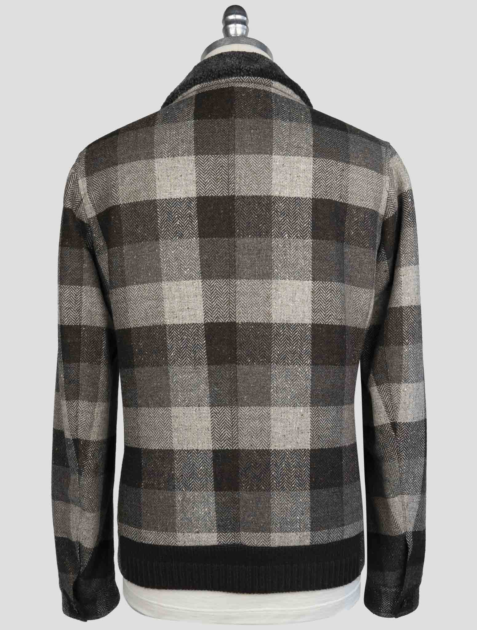 Kiton Gray Virgin Wool Coat