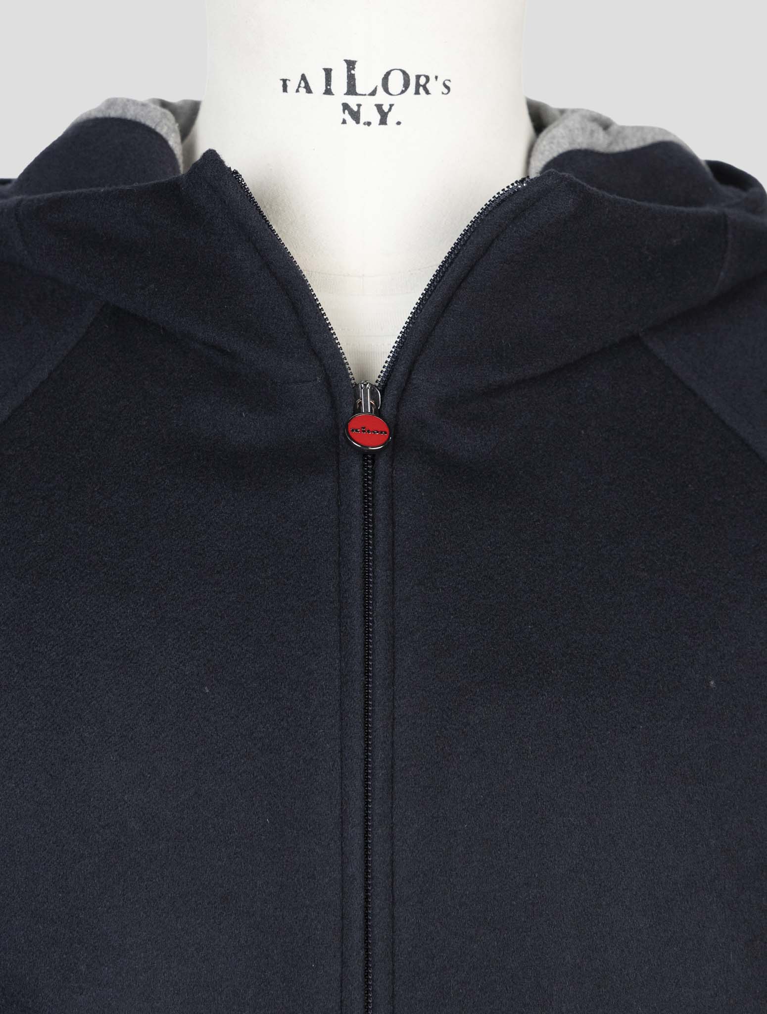 Kiton Blue Cashmere Coat