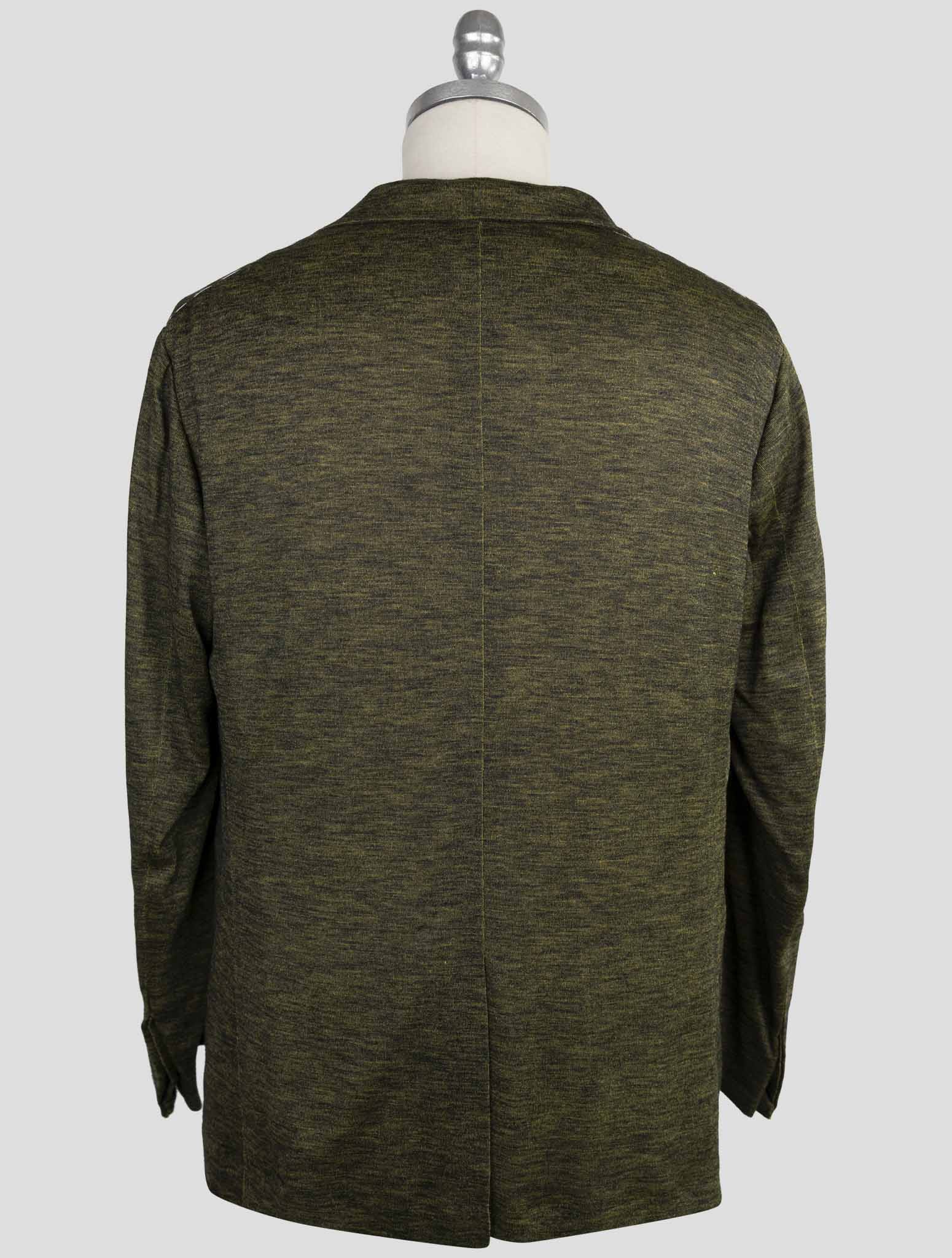 Kiton Knt Yellow Black Cashmere Pa Blazer