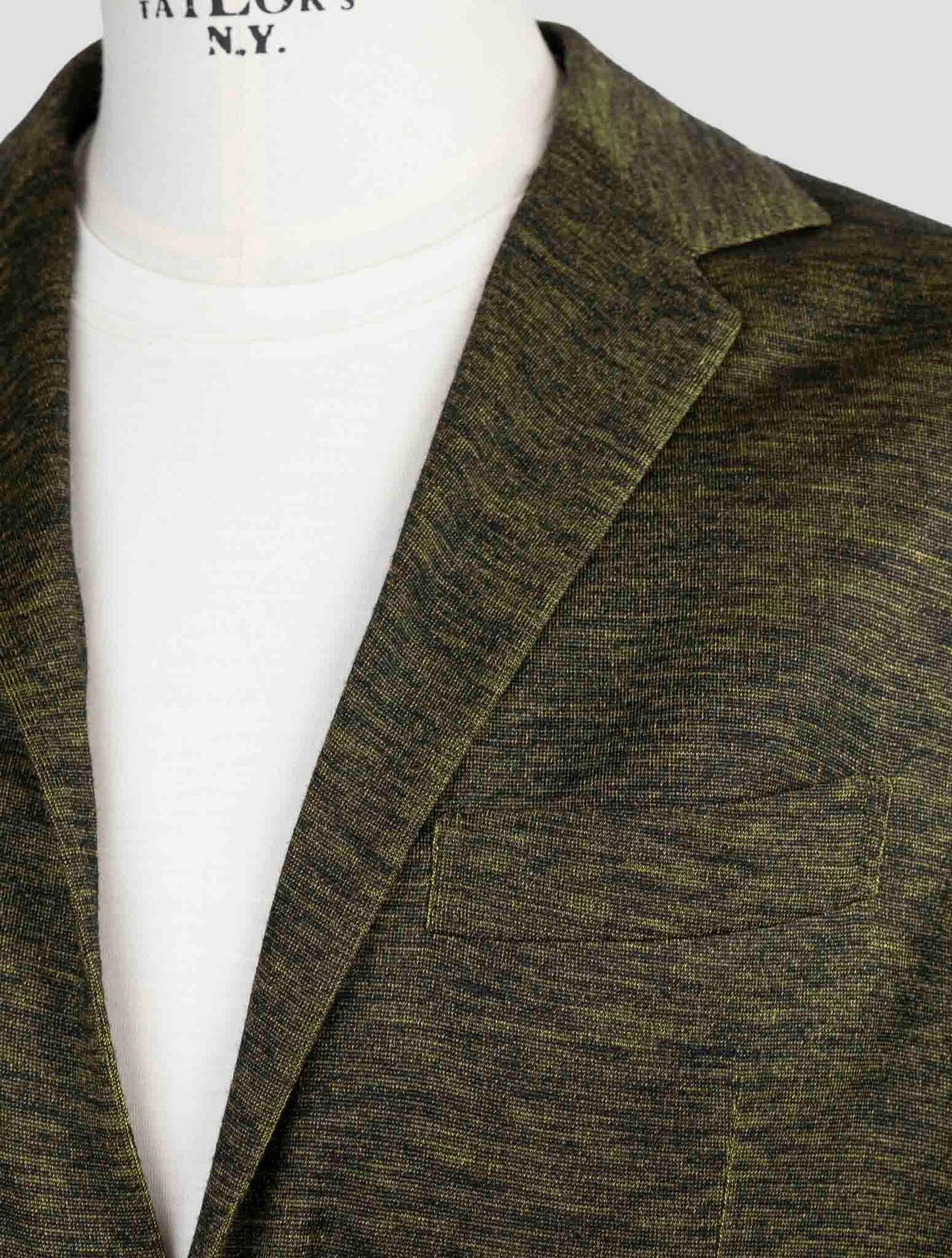 Kiton Knt Yellow Black Cashmere Pa Blazer