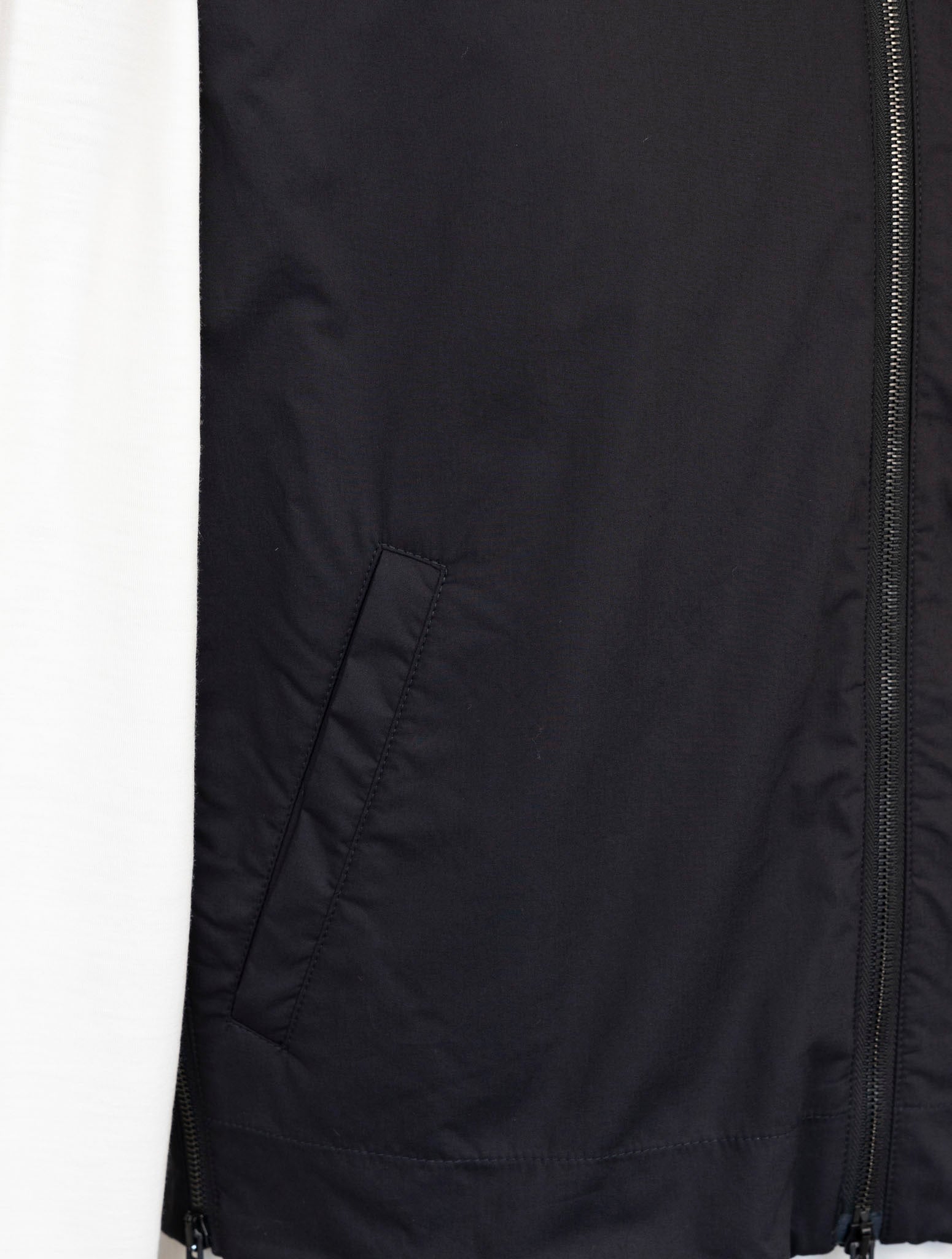 Kiton Knt Black Cotton Coat Gilet