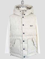Kiton Knt Gray Virgin Wool Coat Gilet