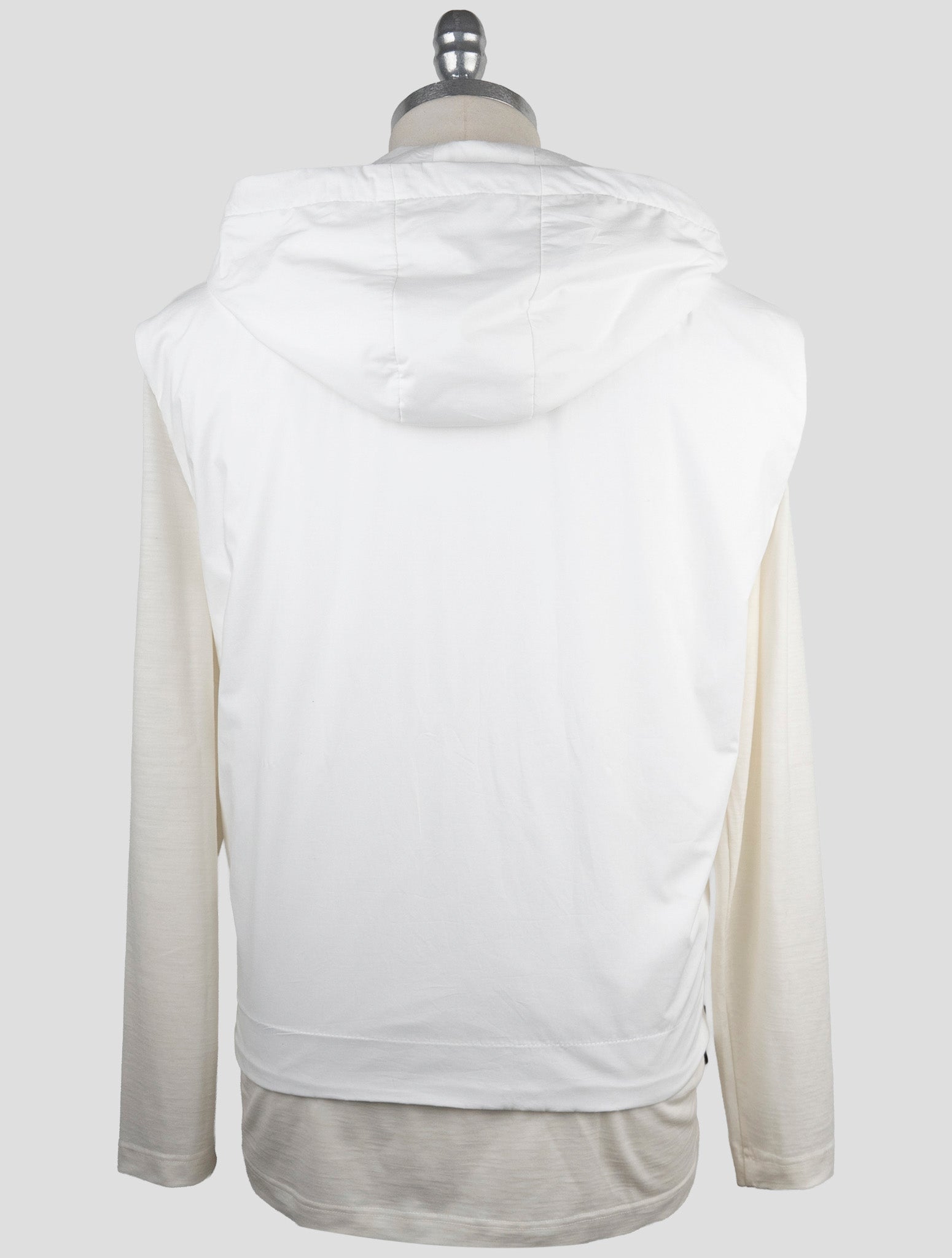 Kiton Knt White Cotton Coat Gilet