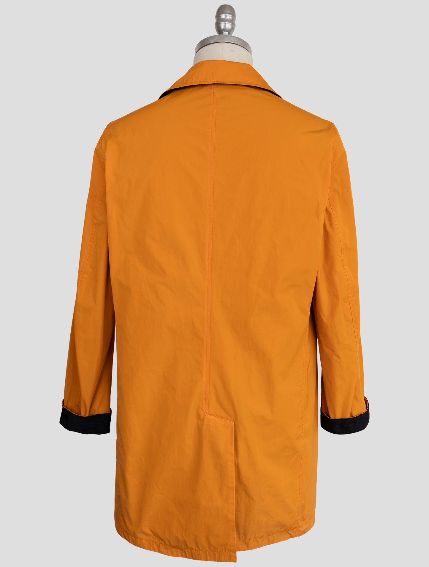Kiton Knt Orange Black Pl Reverse Overcoat