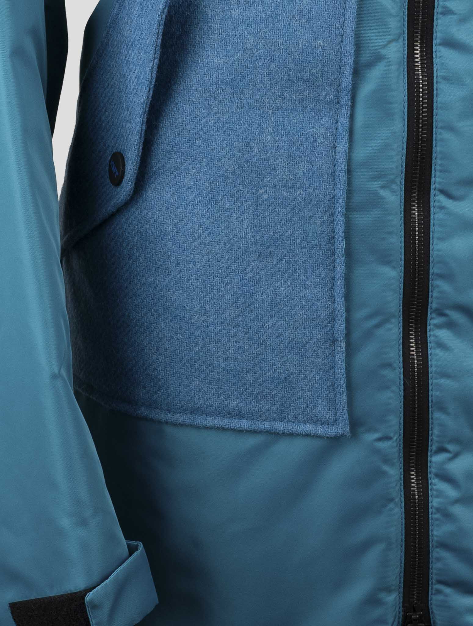 Kiton Knt Light Blue Pa Overoat