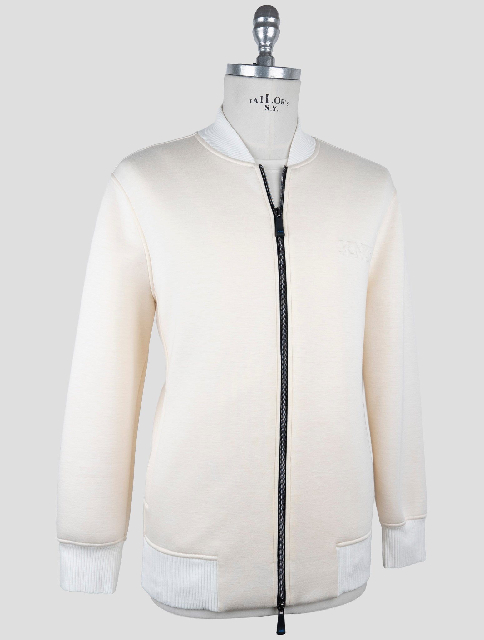 Kiton Knt White Viscose Ea Coat