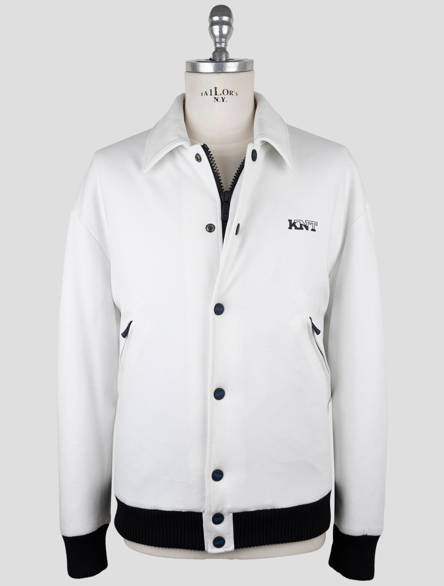 Kiton Knt White Viscose Pa Ea Coat