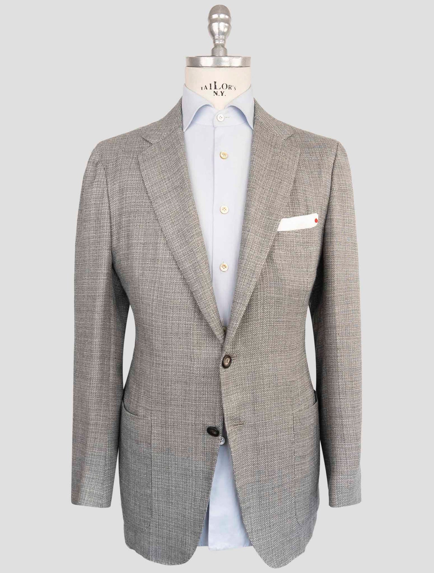Kiton Gray Cashmere Blazer