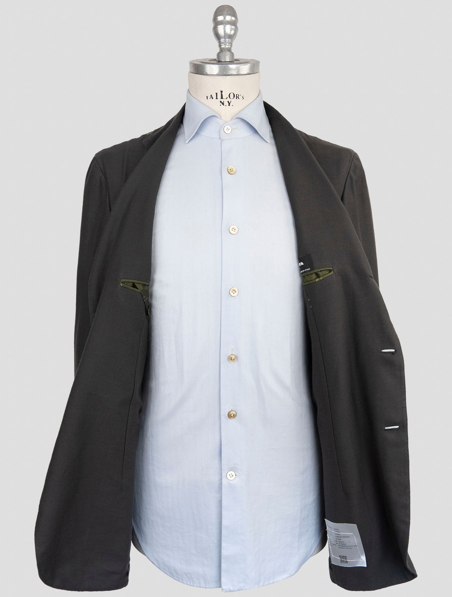 Kiton Dark Green Cashmere Silk Blazer