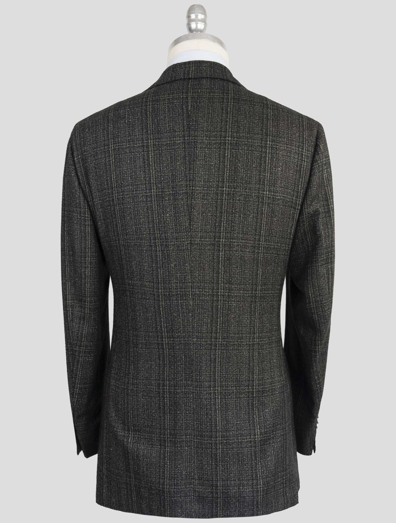 Kiton Green Cashmere Silk Lienn Blazer