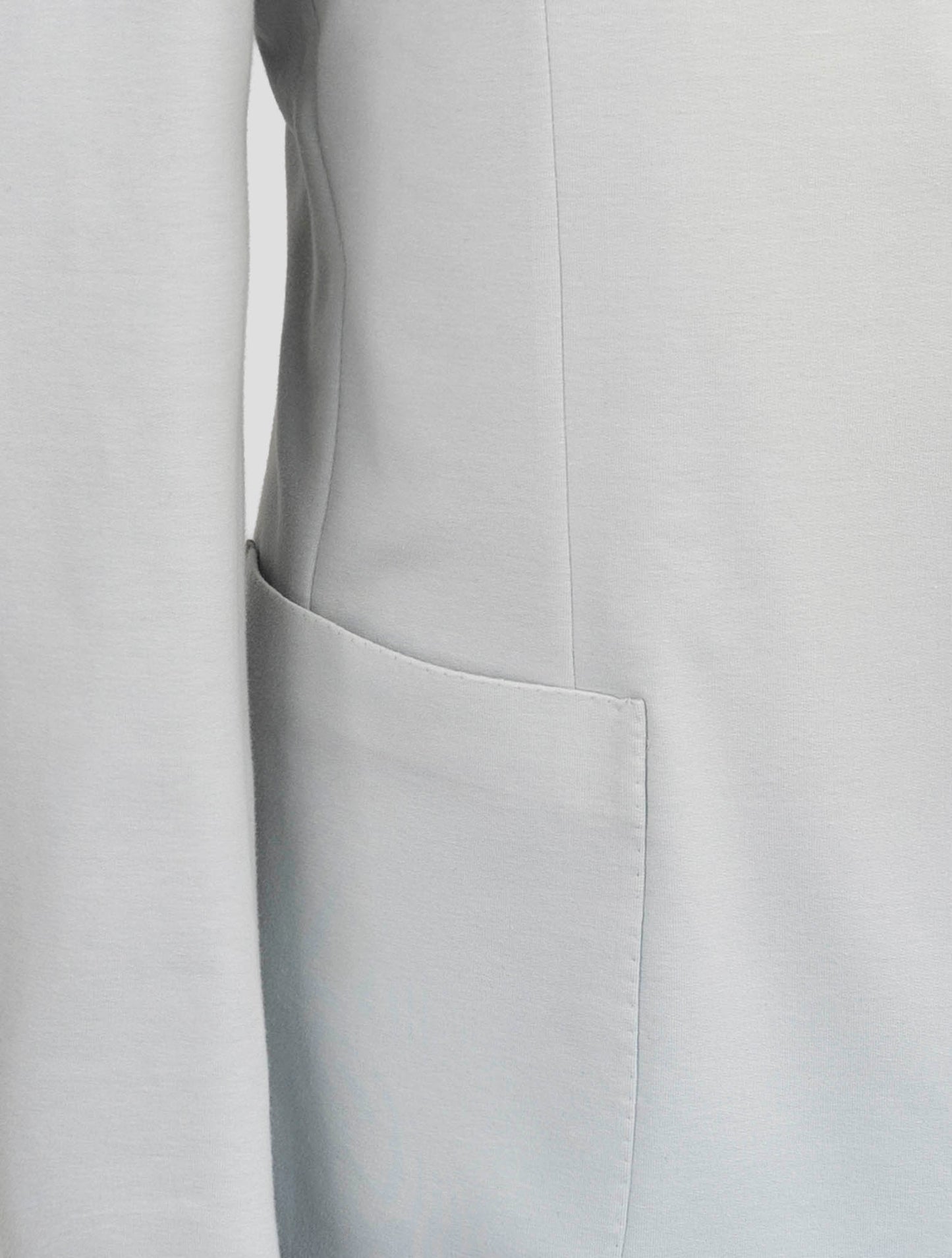 Kiton Light Gray Cotton Ea Blazer