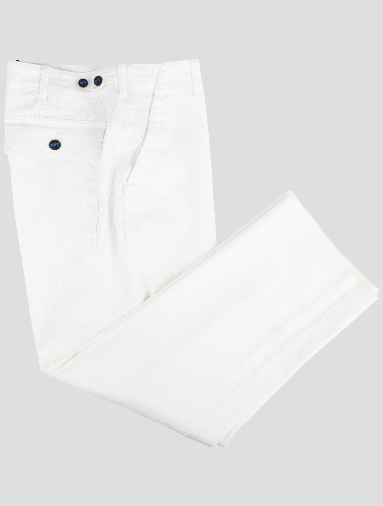 Kiton Knt White Cotton Ea Pants