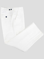 Kiton Knt White Cotton Ea Pants