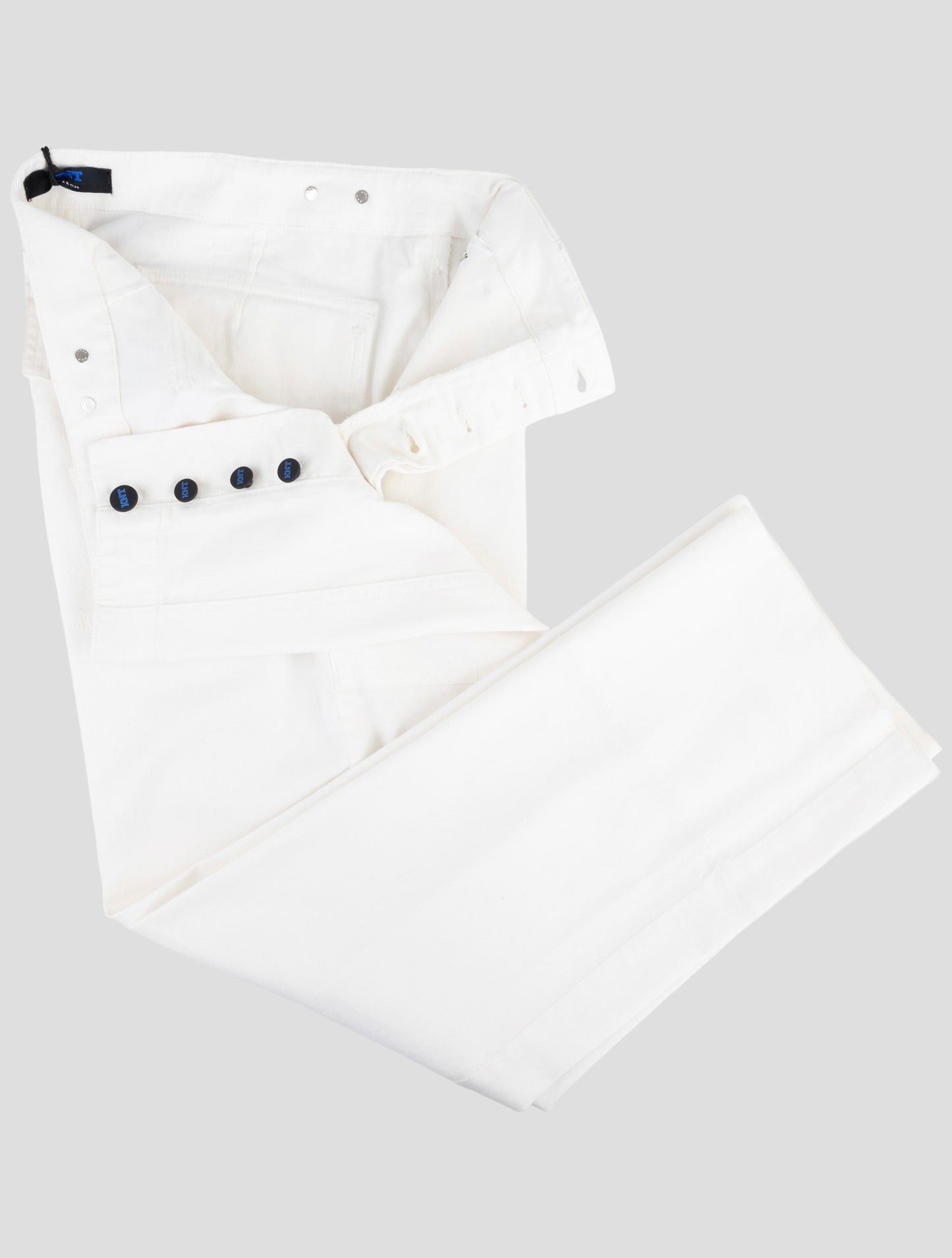 Kiton Knt White Cotton Ea Pants