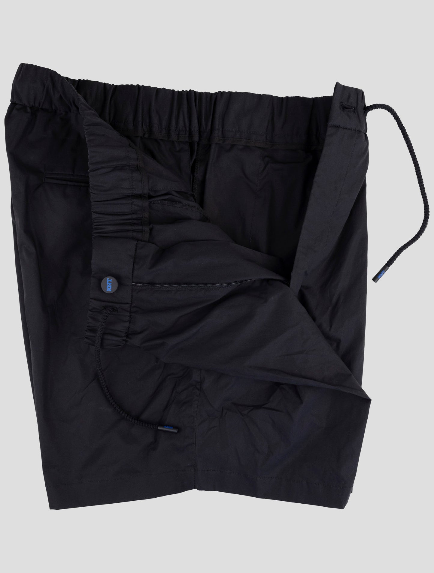 Kiton Knt Black Cotton Short Pants