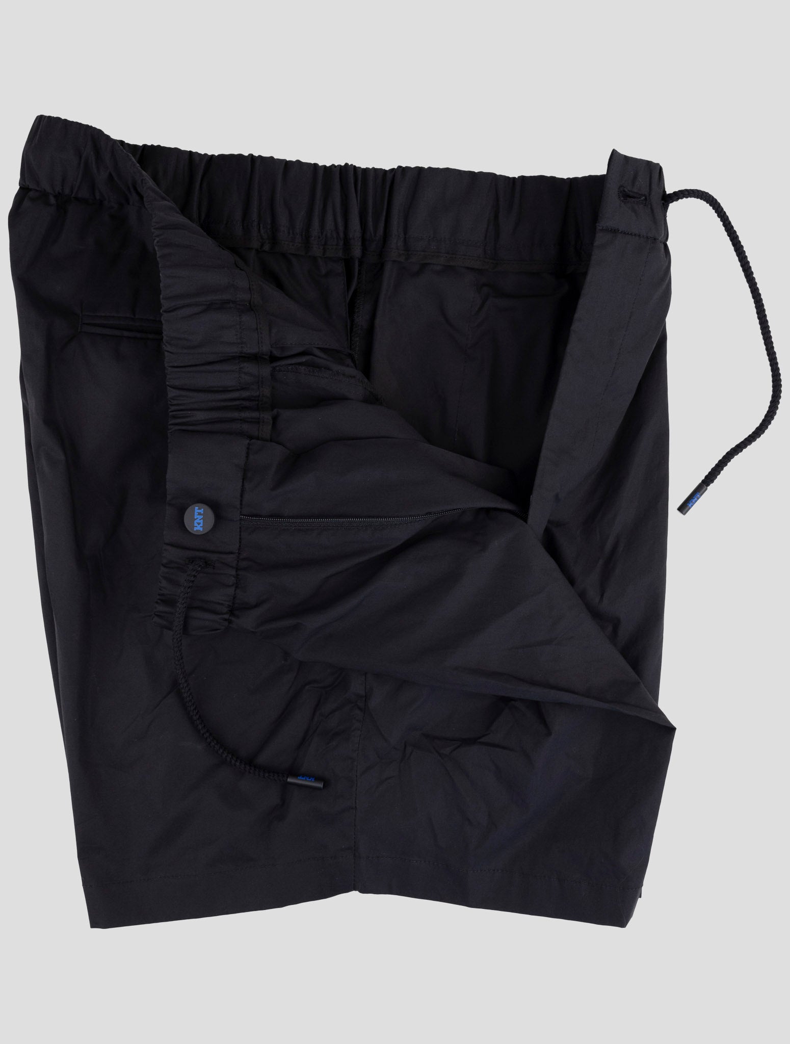 Kiton Knt Black Cotton Short Pants