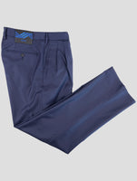 Kiton Knt Blue Virgin Wool Pants