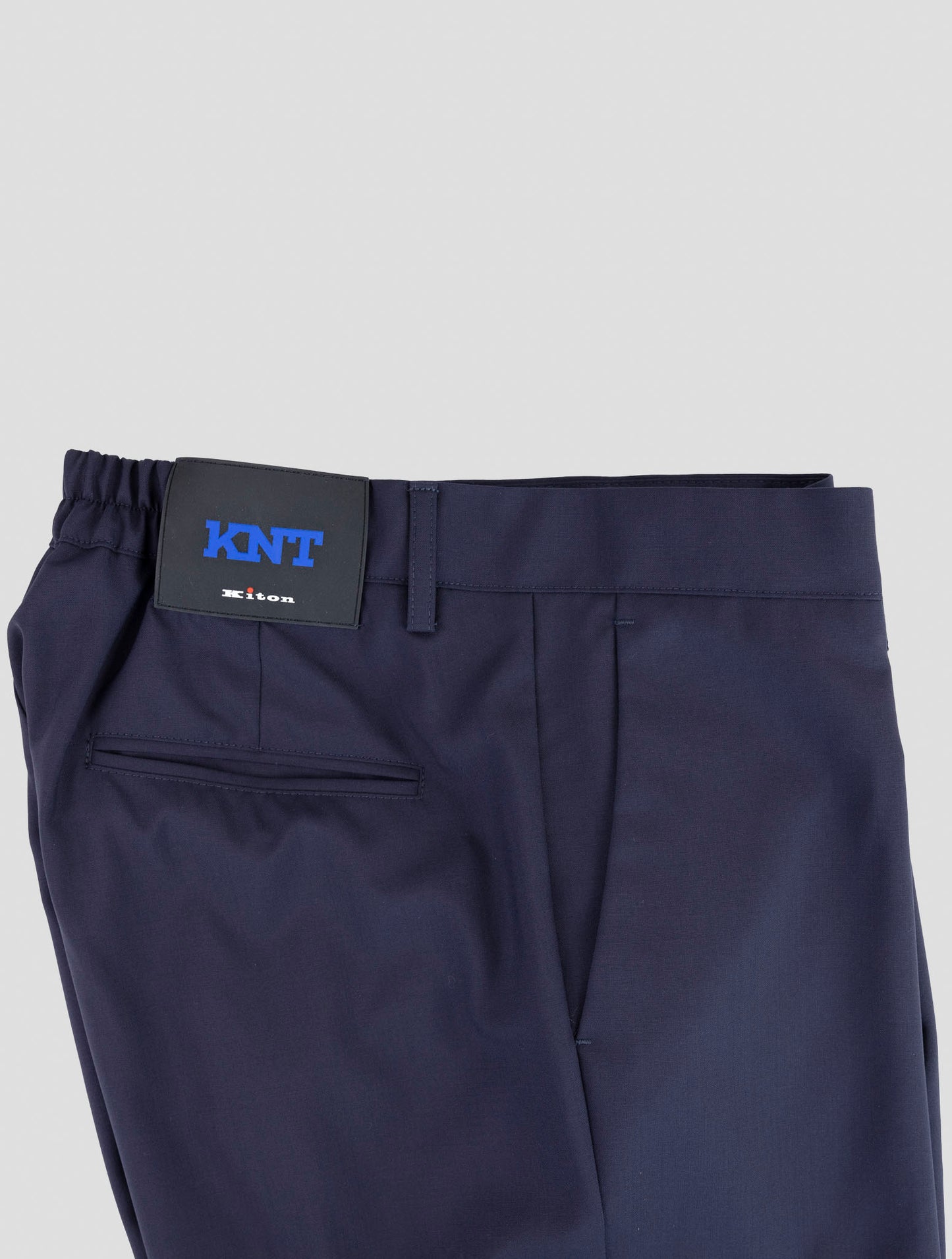 Kiton Knt Blue Wool Cargo Pants