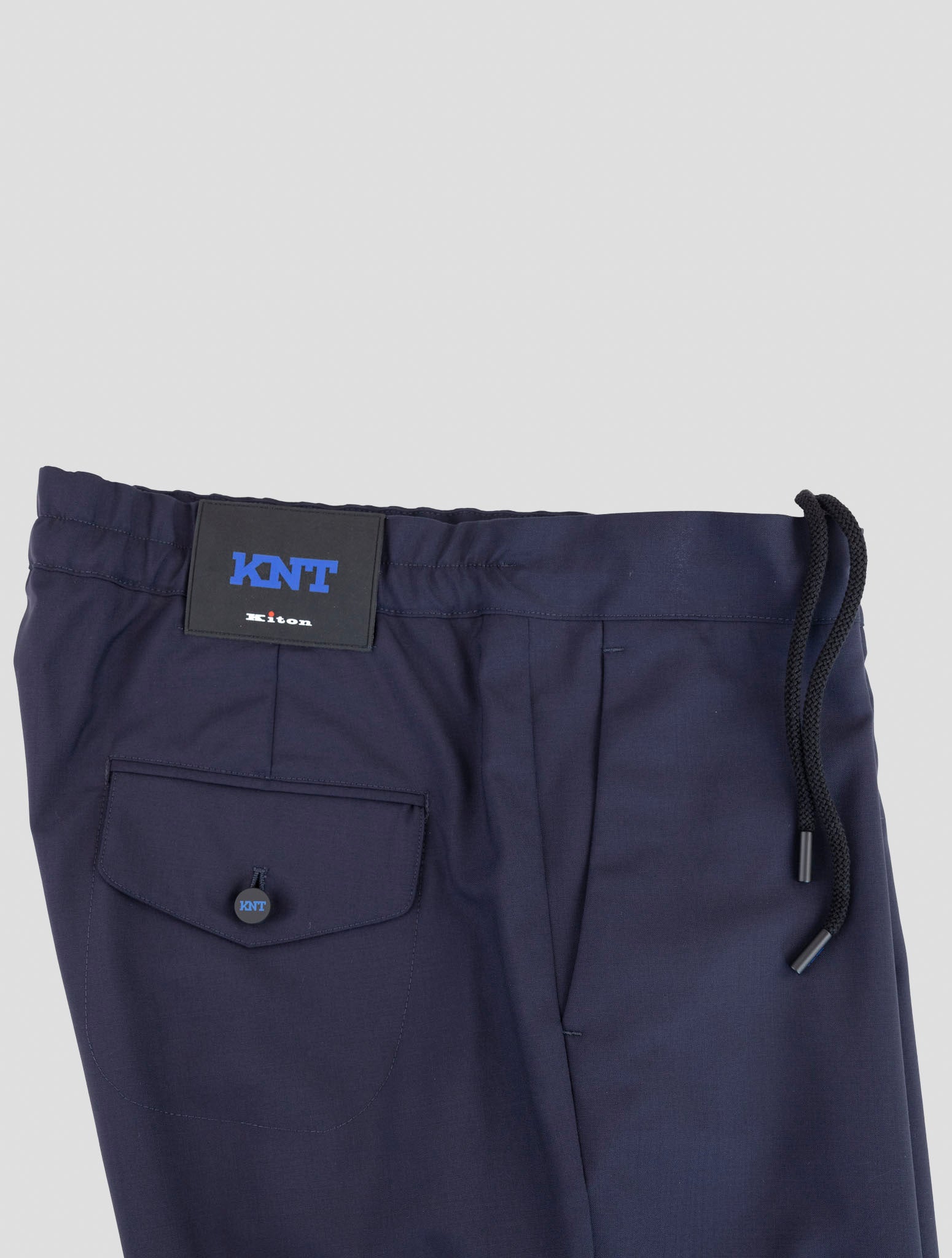 Kiton Knt Blue Wool Pants