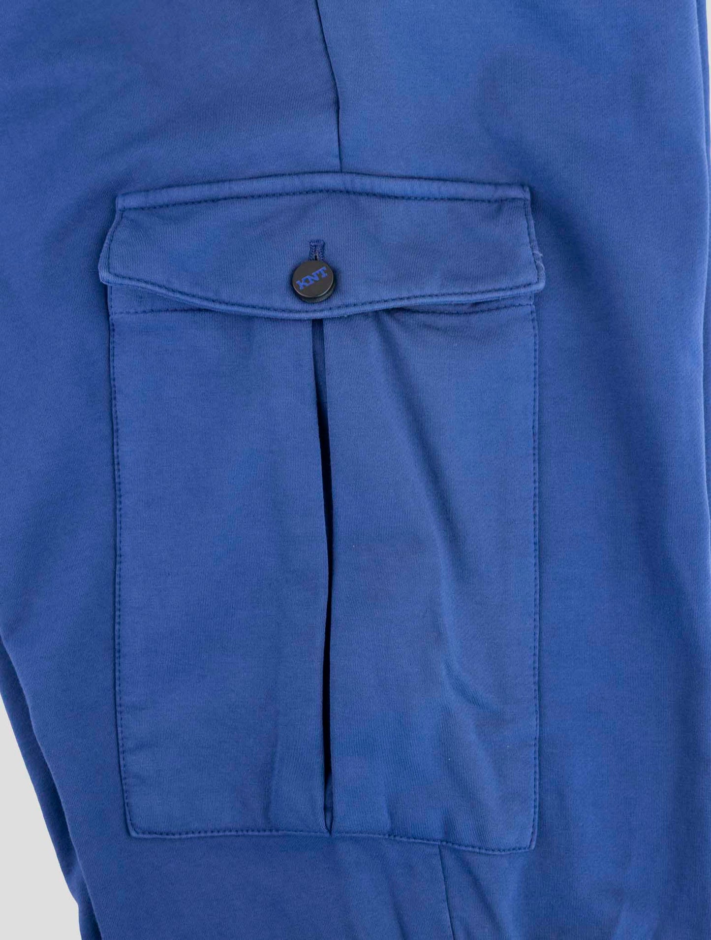 Kiton Knt Blue Cotton Cargo Pants