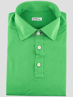 Kiton Green Cotton Polo