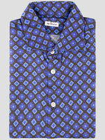 Kiton Blue Viscose Wool Shirt