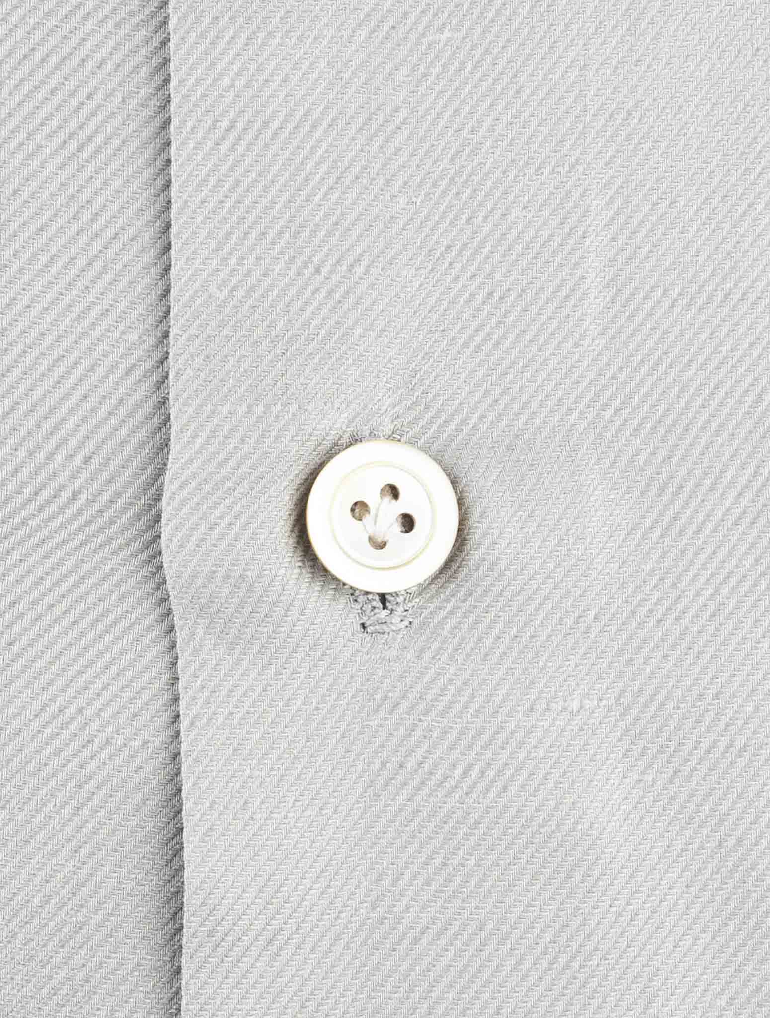 Kiton Gray Cotton Linen Shirt
