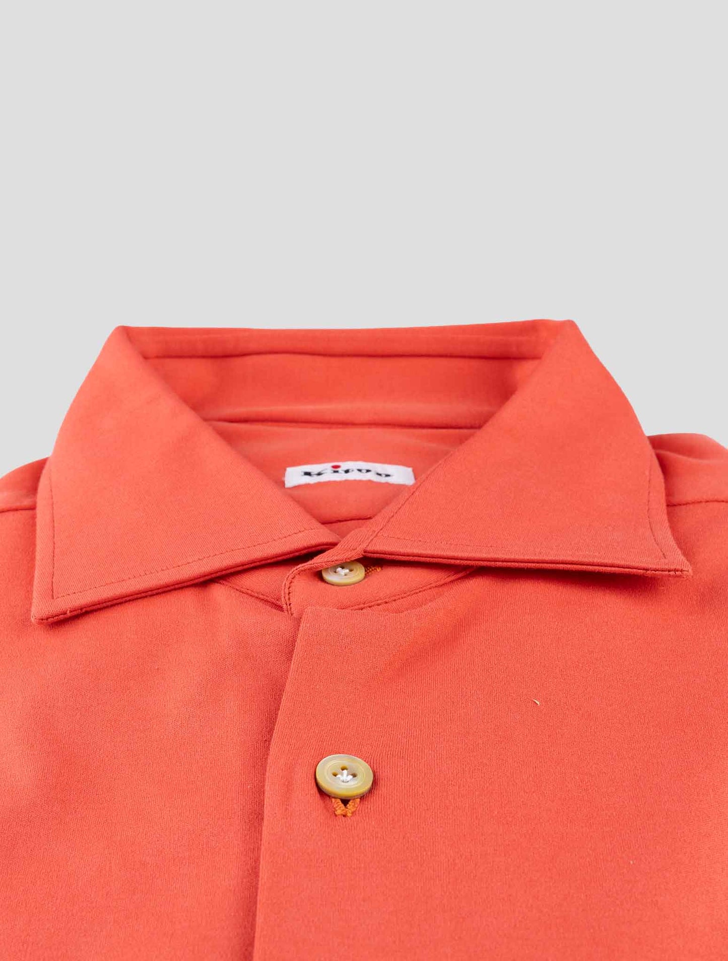 Kiton Red Cotton Shirt