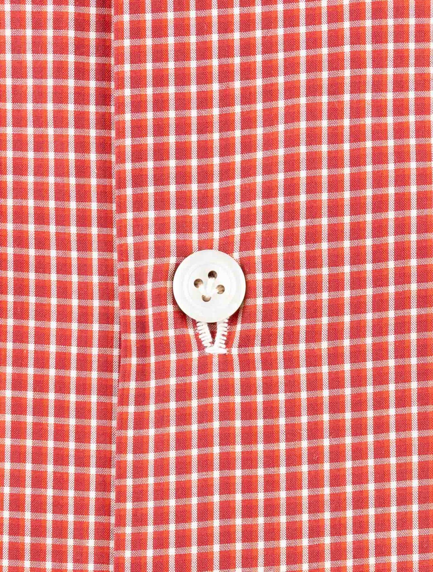 Kiton Red Cotton Shirt