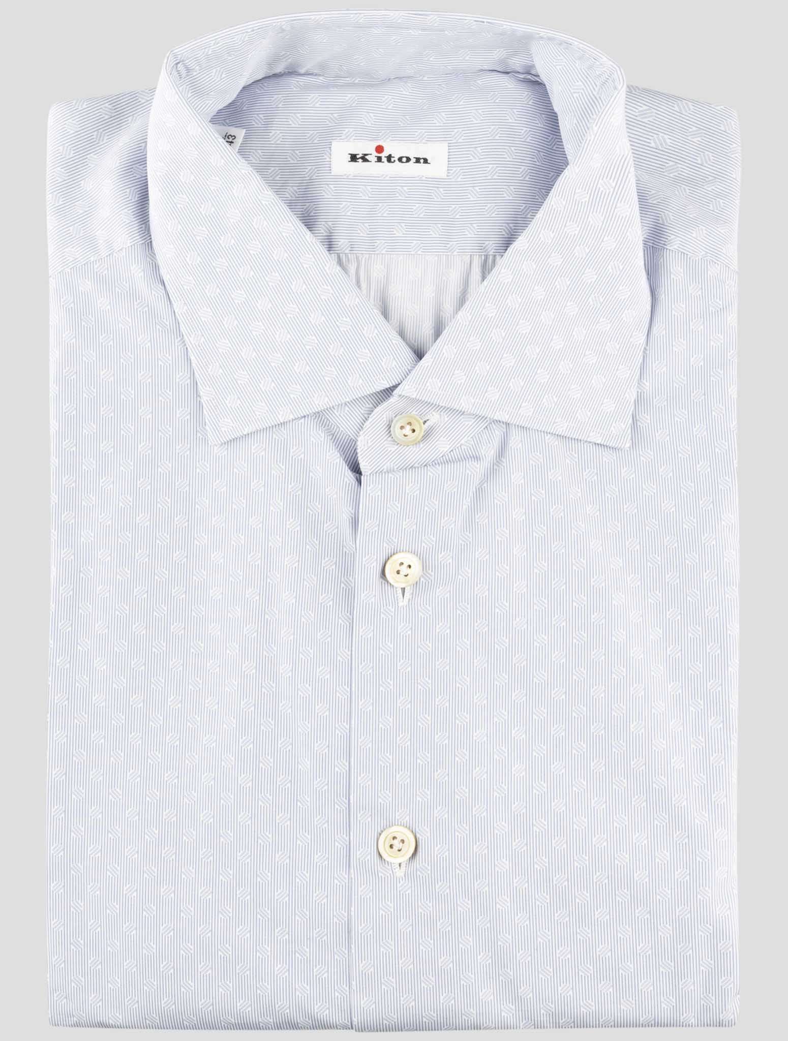 Kiton Light Blue Cotton Shirt