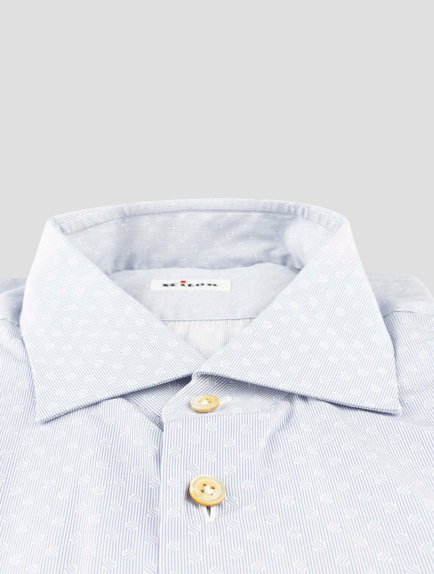 Kiton Light Blue Cotton Shirt