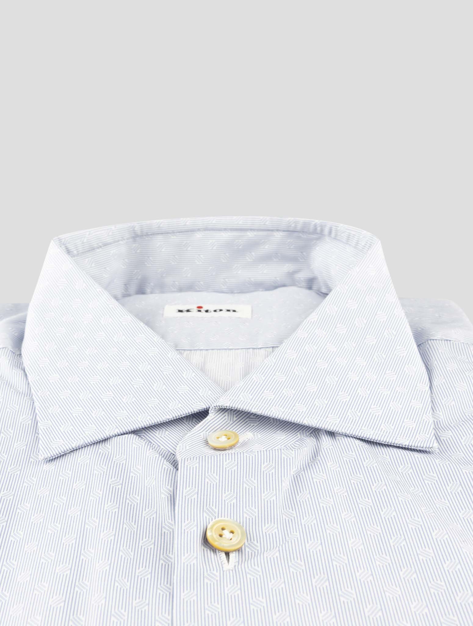 Kiton Light Blue Cotton Shirt