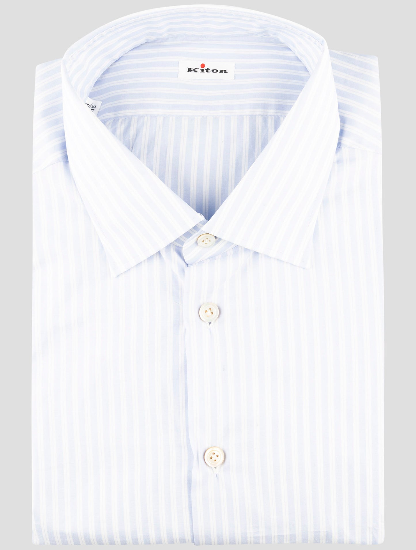 Kiton Light Blue Cotton Shirt