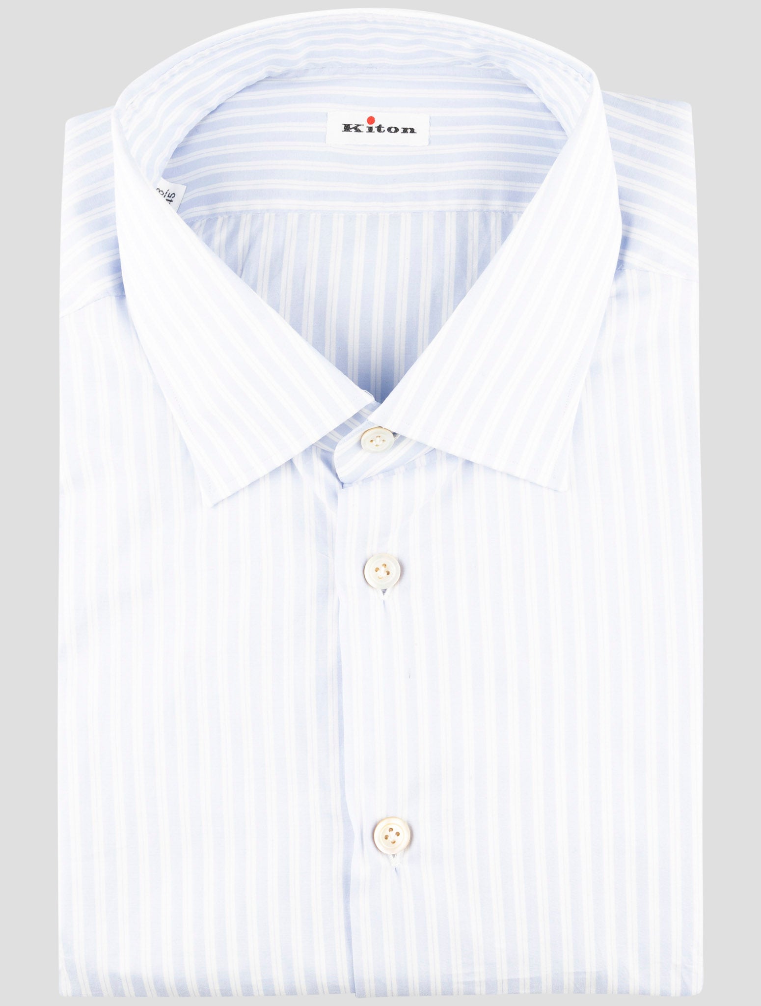 Kiton Light Blue Cotton Shirt