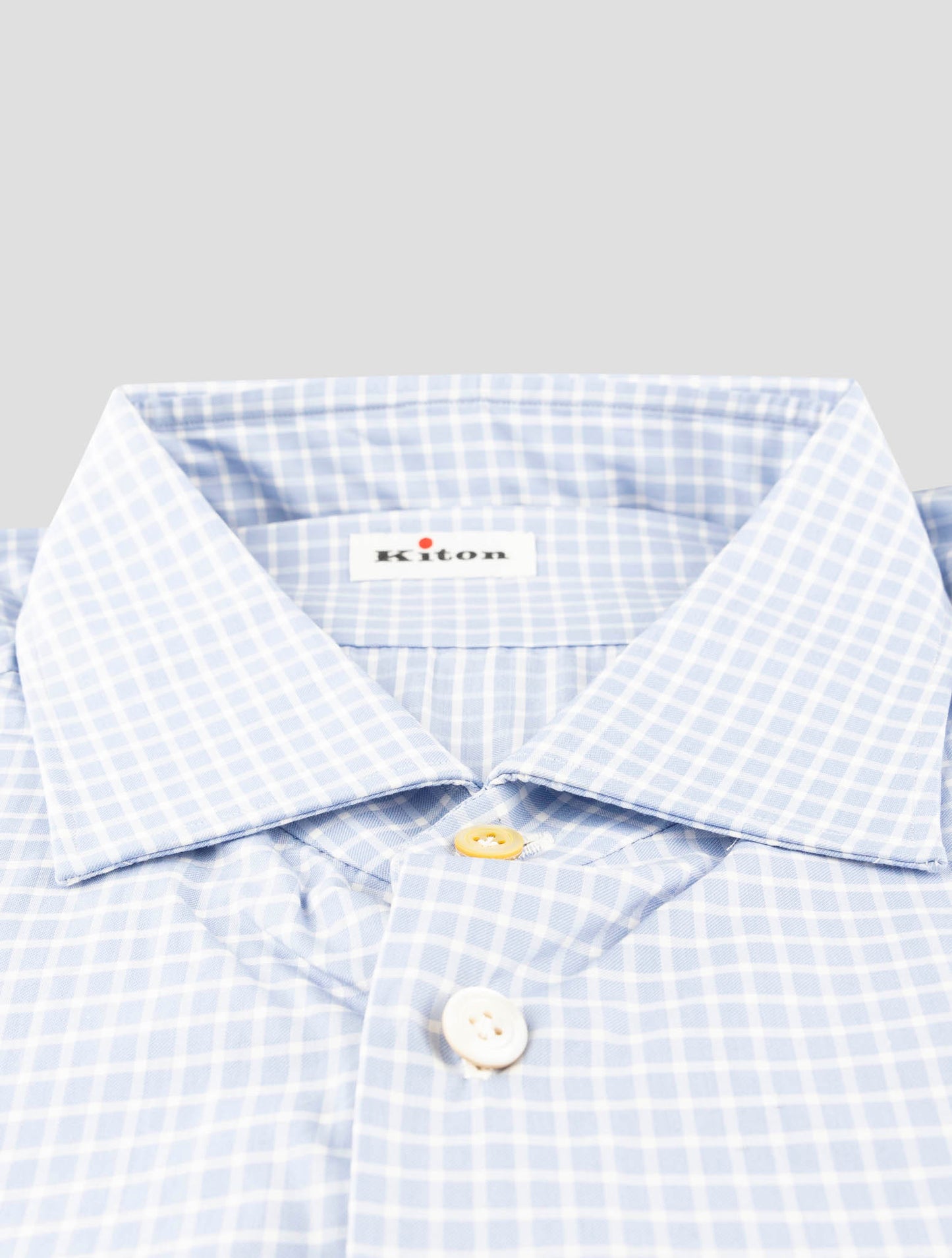 Kiton Light Blue Cotton Shirt