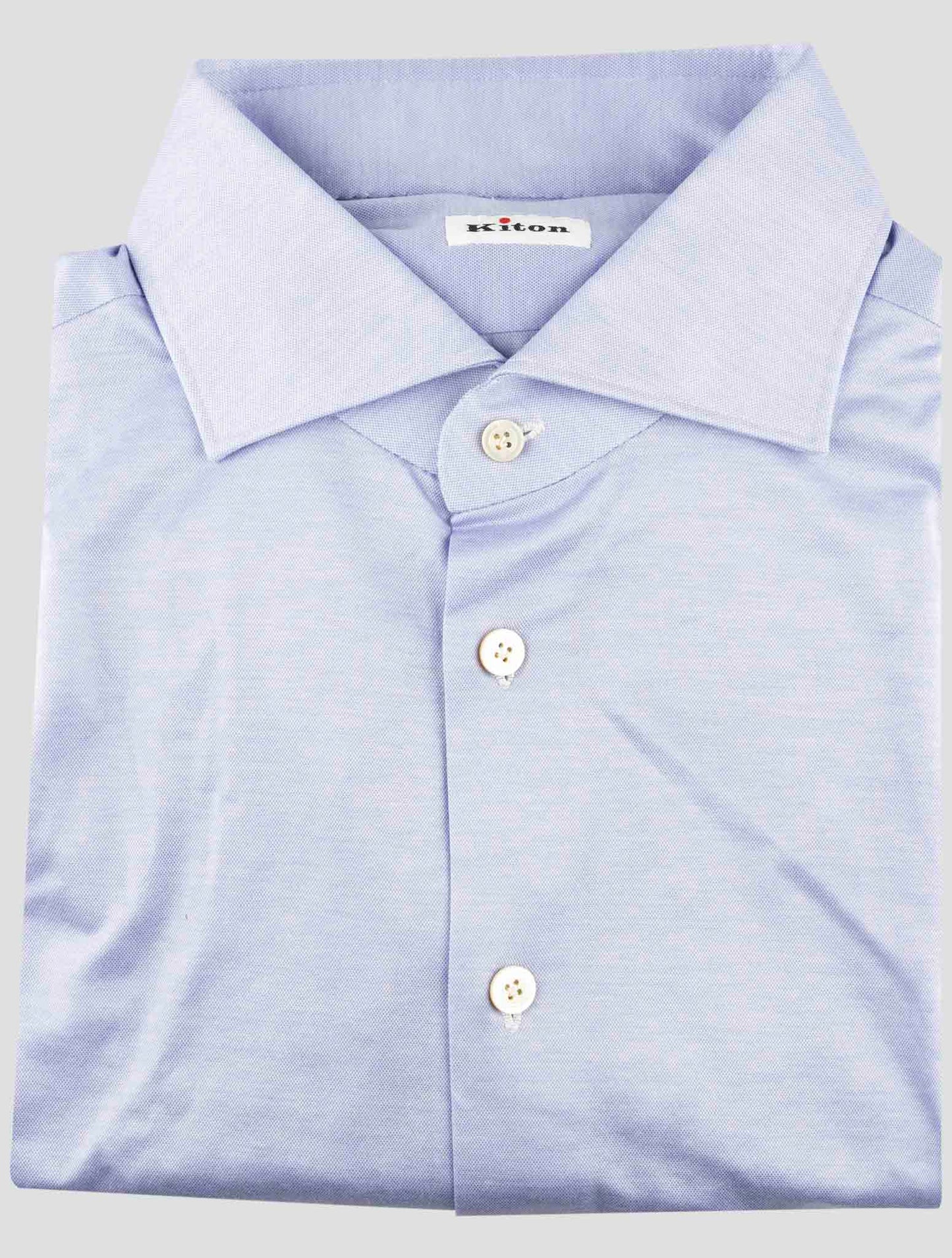 Kiton Light Blue Cotton Shirt