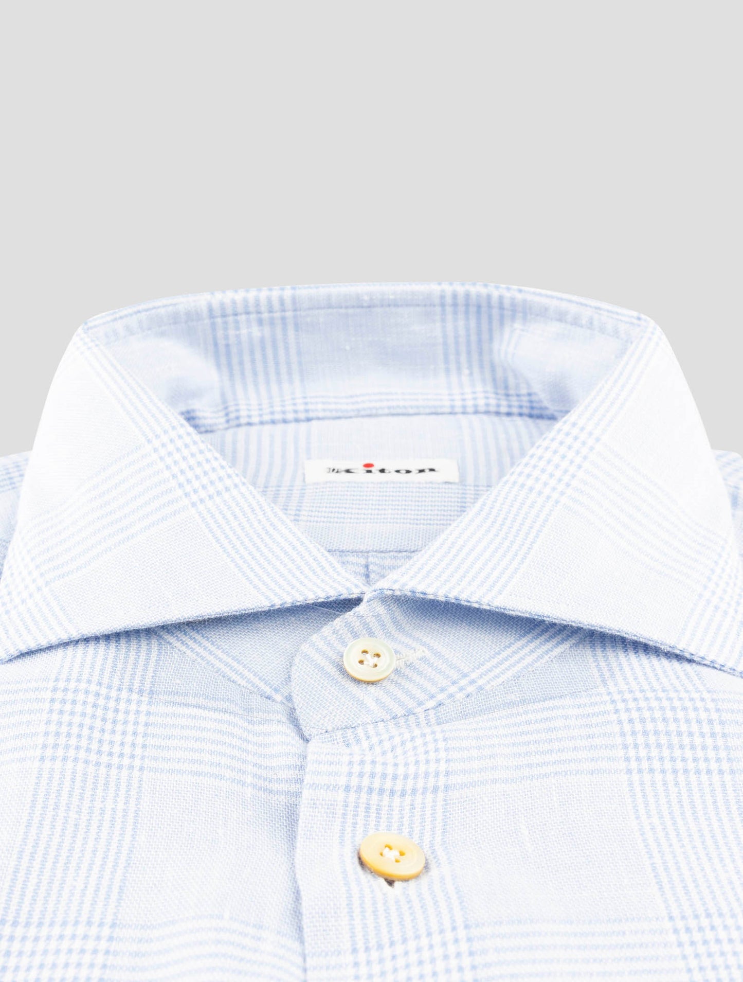 Kiton Light Blue Cotton Shirt