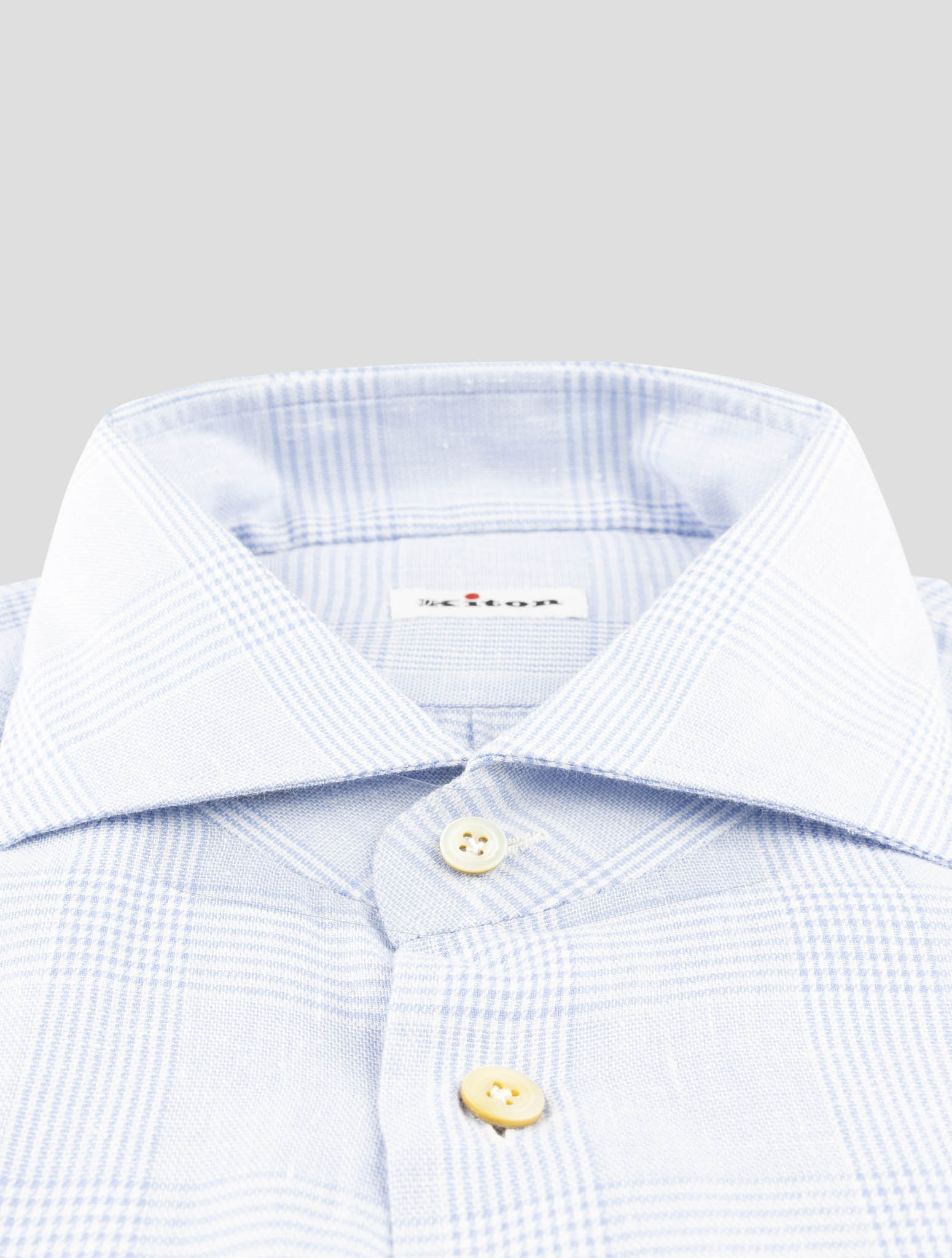 Kiton Light Blue Cotton Shirt