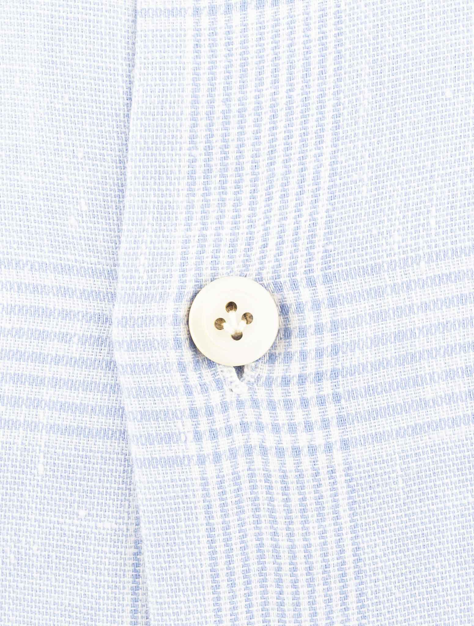 Kiton Light Blue Cotton Shirt
